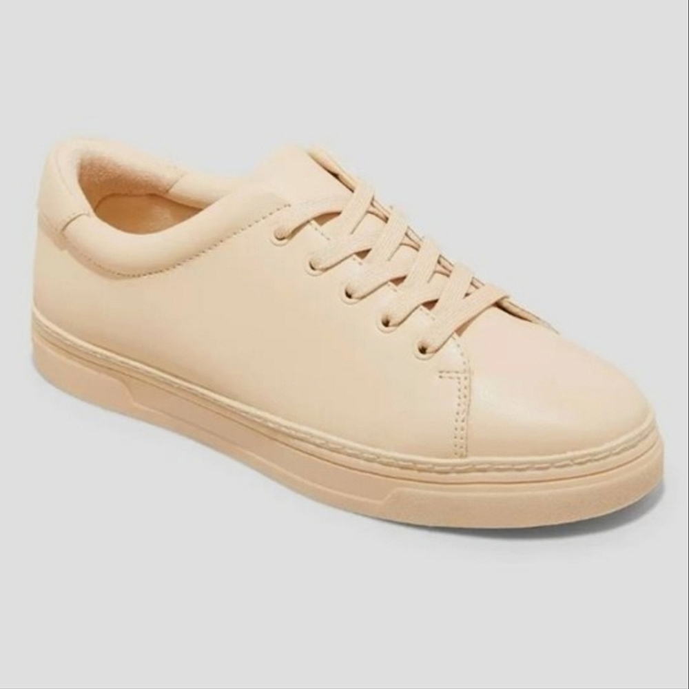 NEW FAUX LEATHER SNEAKERS BY A NEW DAY